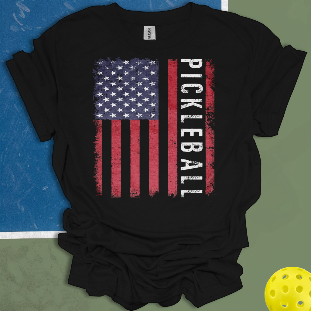 Pickleball American Flag