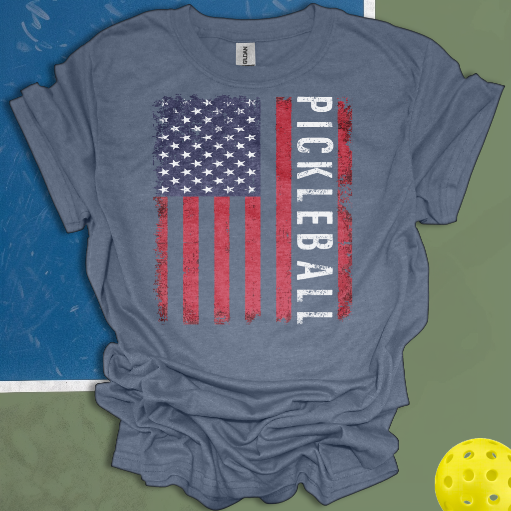 Pickleball American Flag