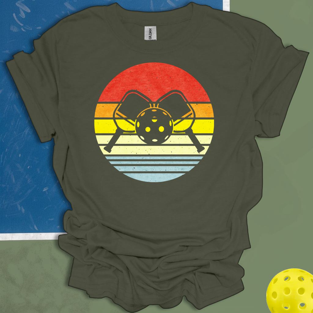 Pickleball Racket Sunset