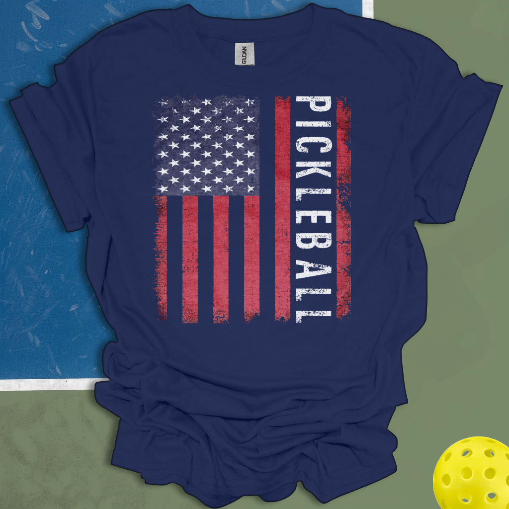 Pickleball American Flag