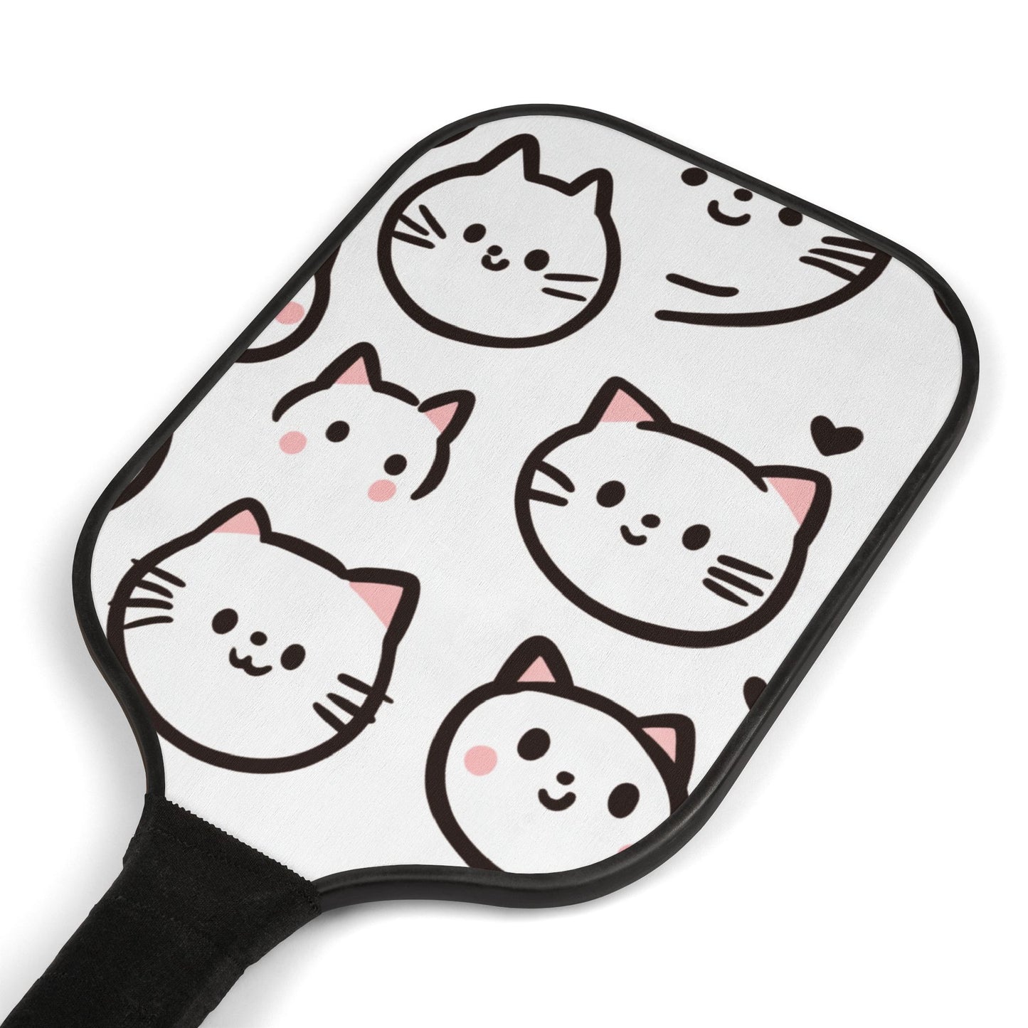 Cute Cats Pickleball Paddles & Balls Set