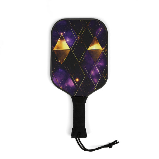 Gold Galaxy Pickleball Paddles & Balls Set