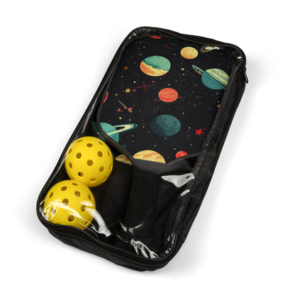 Space Pickleball Paddles & Balls Set