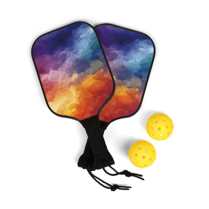 Colorful Sky Pickleball Paddles & Balls Set