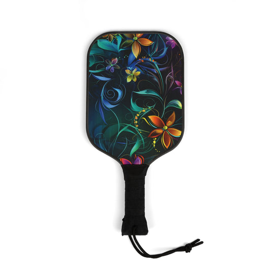 Beautiful Flowers Pickleball Paddles & Balls Set