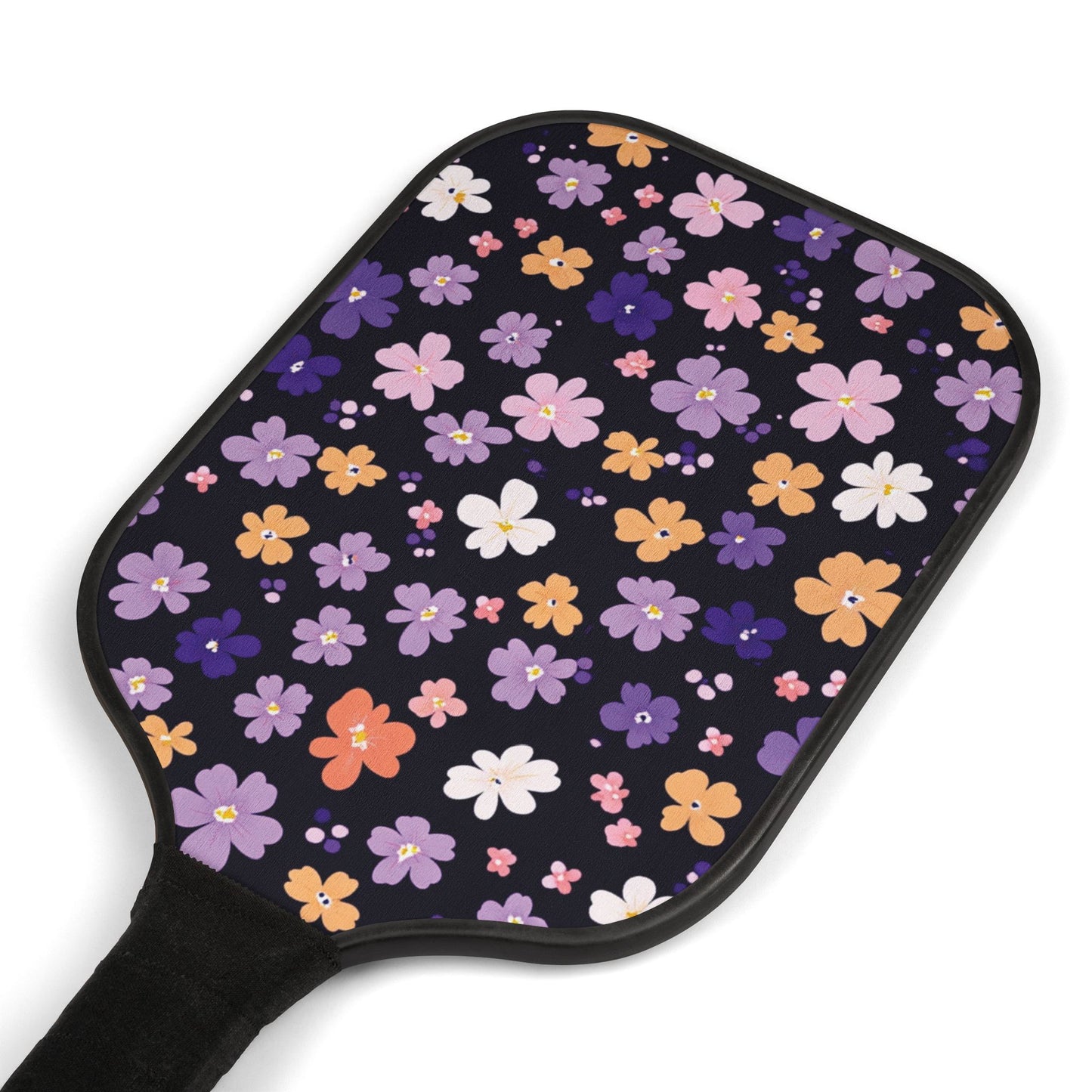 Pretty Flowers Pickleball Paddles & Balls Set