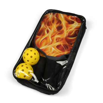 Flames Pickleball Paddles & Balls Set