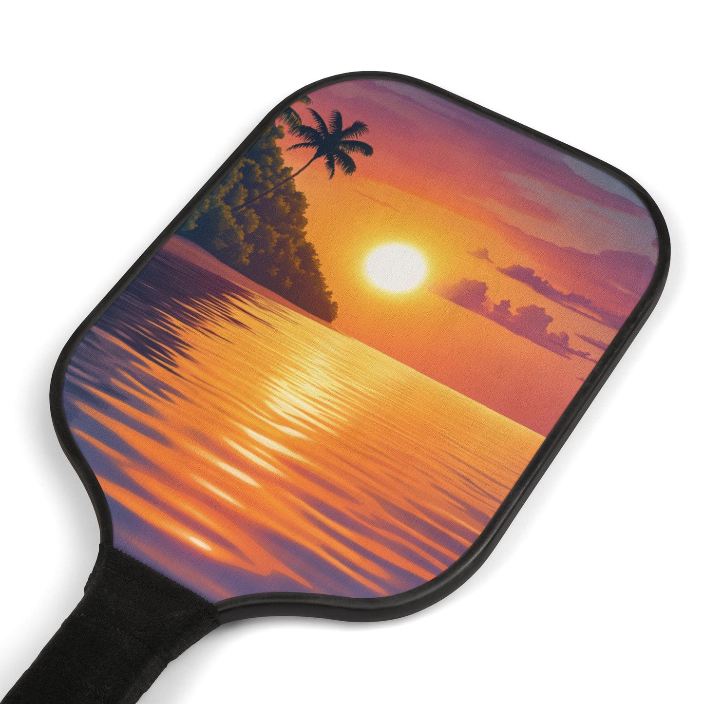 Tropical Sunset Pickleball Paddles & Balls Set