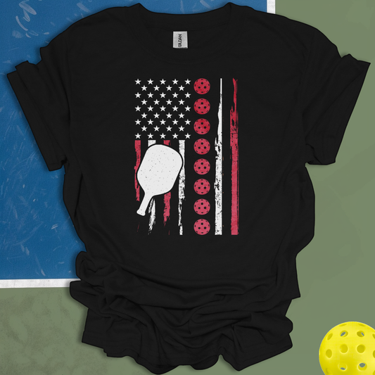 Pickleball American Flag