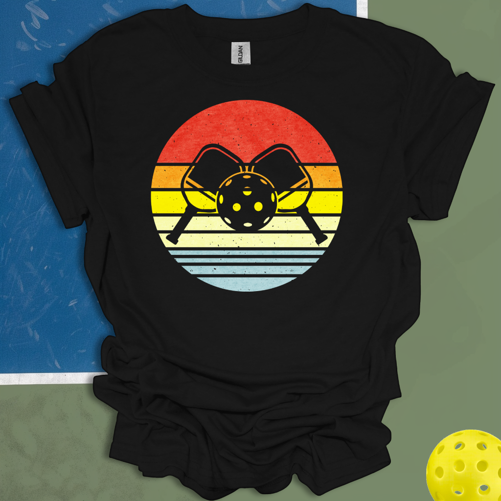 Pickleball Racket Sunset