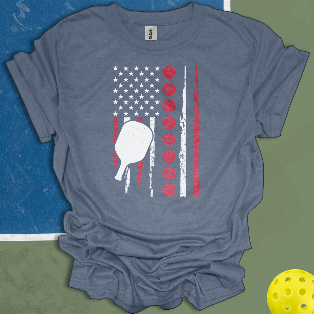 Pickleball American Flag