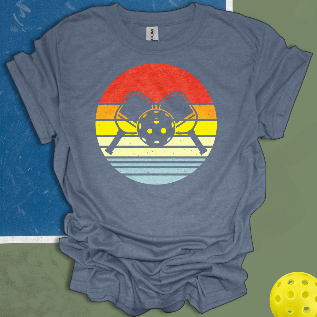 Pickleball Racket Sunset