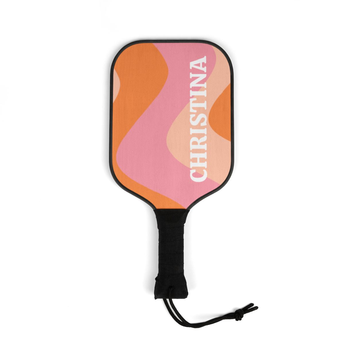 Retro Wave Name Personalized Pickleball Paddle