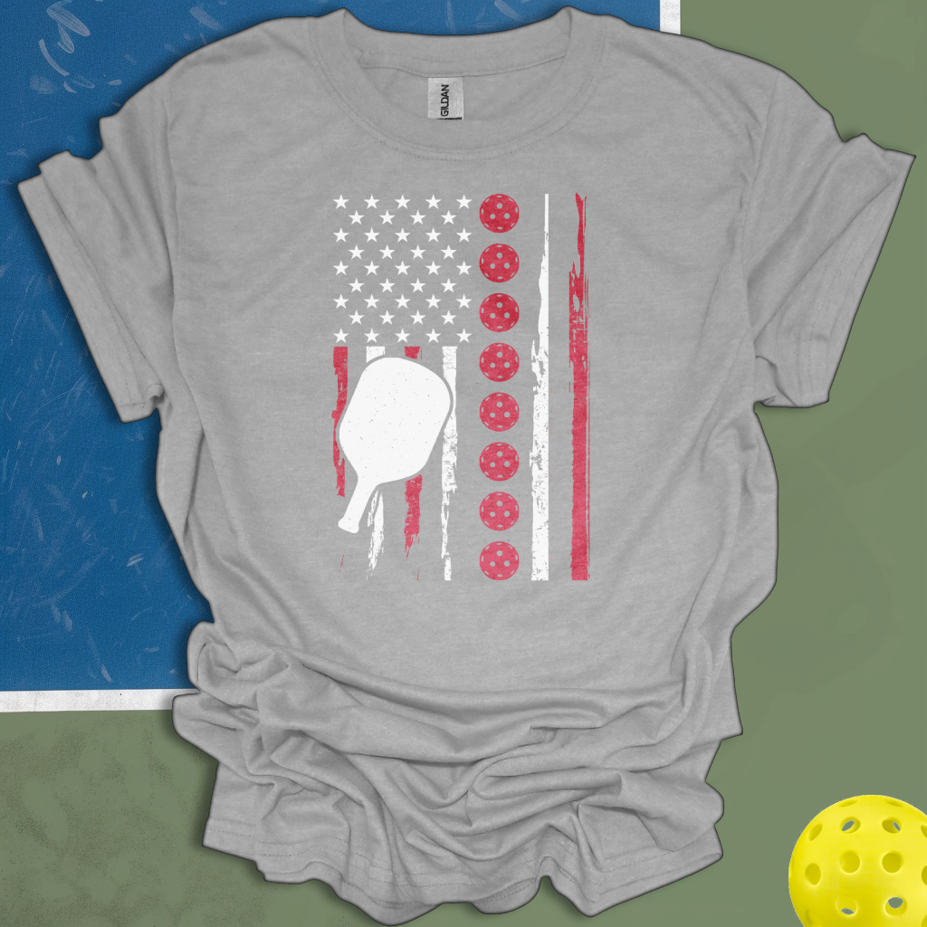 Pickleball American Flag